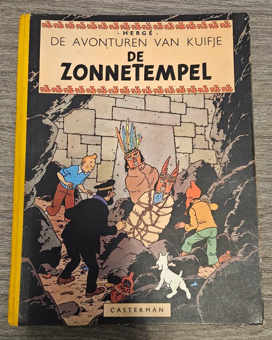 Tintin 14 - De Zonnetempel (A49) - 1 Album - Første udgave - 1949