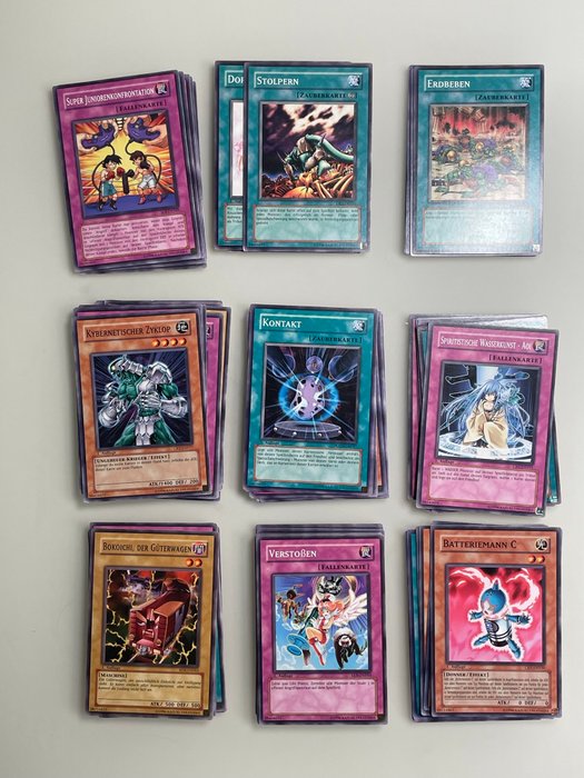 Konami - 200 Card - Yu-Gi-Oh! - Common Cards 1ste Edition Vintage