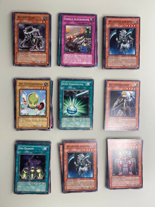 Konami - 200 Card - Yu-Gi-Oh! - Common Cards 1ste Edition Vintage