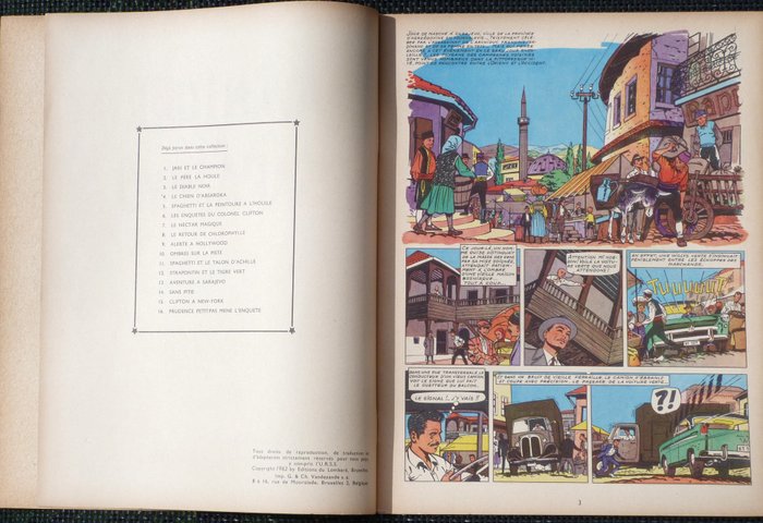 Aventures à Sarajevo - B - 1 Album - Første udgave - 1962