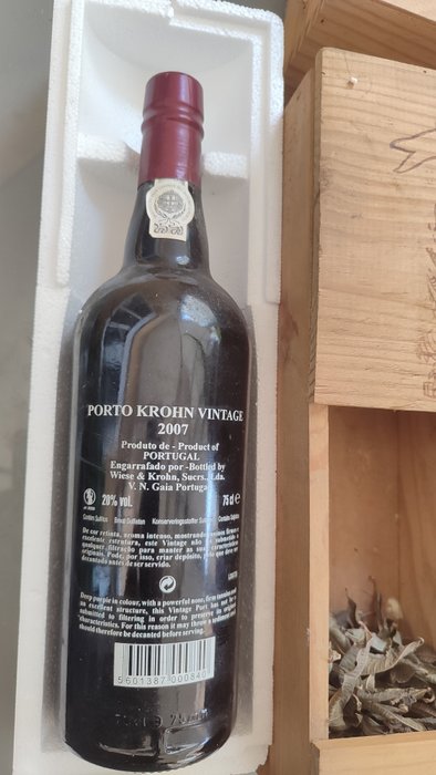 Krohn Port: 2007 Vintage  1999 Colheita - Flasket 2007 -  Porto  - 2 Flasker (0,75 L)