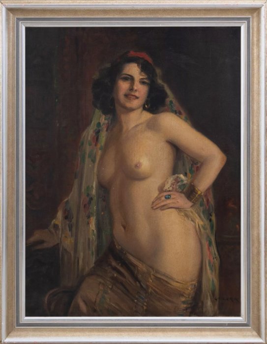 Geiger Richárd (1870-1945) - Nude Woman