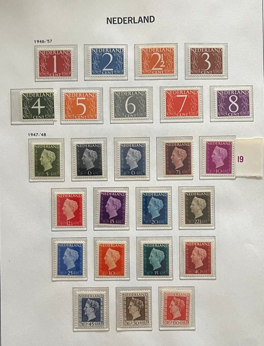 Holland 1945/2000 - Smuk MNH-samling i tre DAVO-albums - NVPH 2025 nr 443-1950