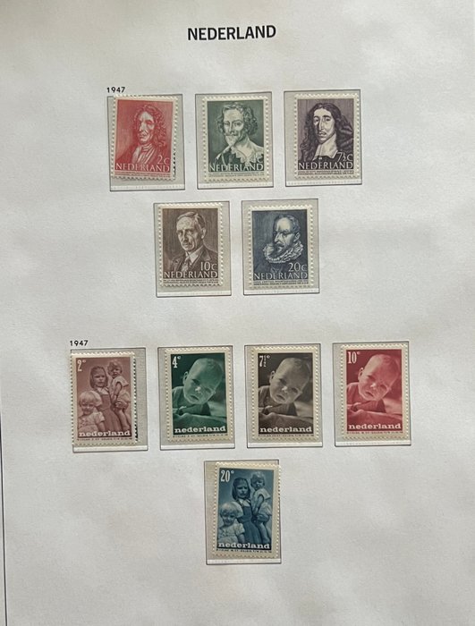 Holland 1945/2000 - Smuk MNH-samling i tre DAVO-albums - NVPH 2025 nr 443-1950