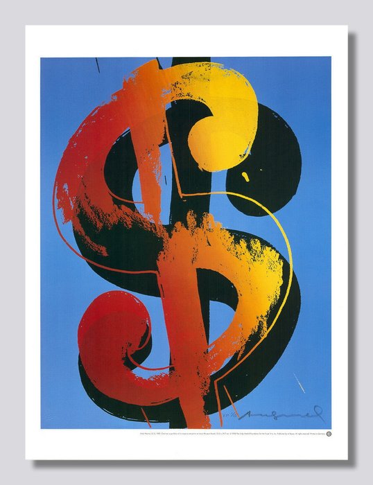 Andy Warhol (after) - 1 $ - Te Neues licensed offset print