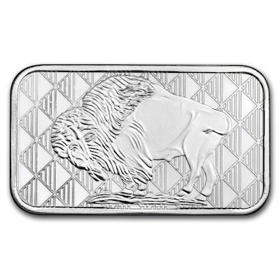 Verden. Silver Bar American Buffalo Barren , 1 Oz (.999)  (Ingen mindstepris)