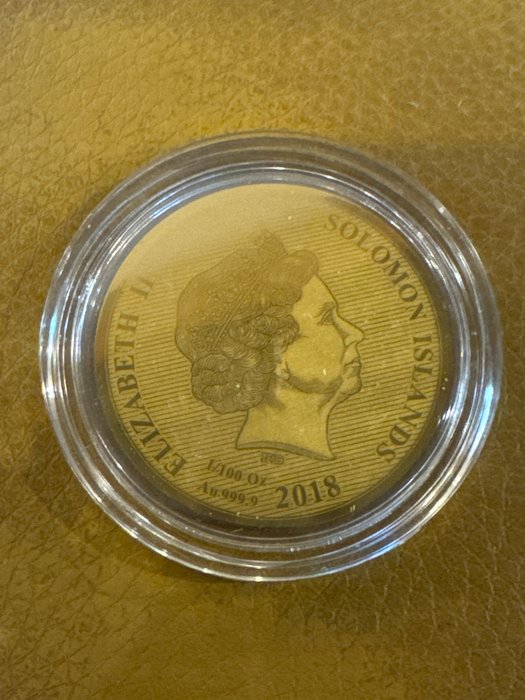 Salomonøerne. 10 Dollars 2018 Portugaleser Brandenburg 1584, 1/100 Oz (.999)  (Ingen mindstepris)