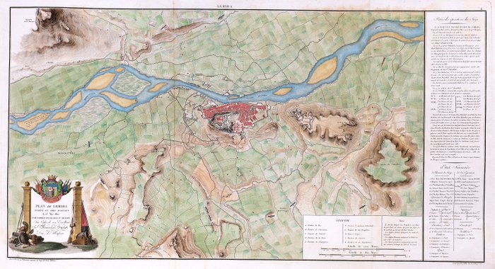 Europa - Spanien / Catalonien / Lleida; Suchet - Plan de Lerida assiégé et pris d'assaut le 13 Mai 1810 (...) - 1828