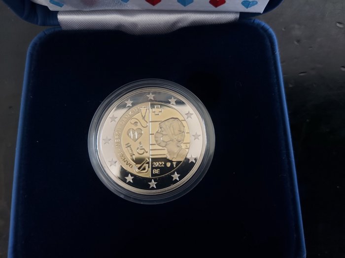 Belgien. 2 Euro 2012/2022 (2 monete) Proof  (Ingen mindstepris)