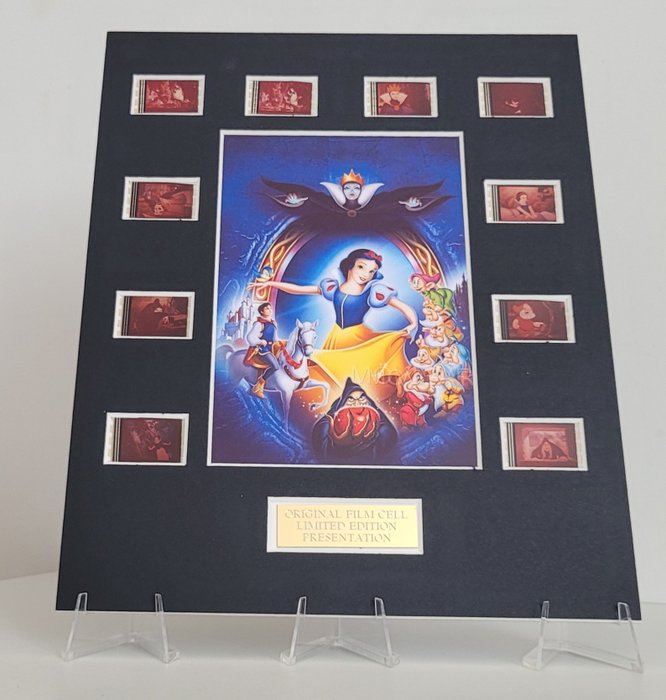 Snow White  The Seven Dwarfs - Framed Film Cell Display with COA