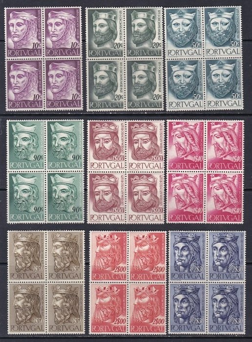 Portugal 1955 - Alfonsi-dynastiet - Blok af 4 - Mundifil 806/814