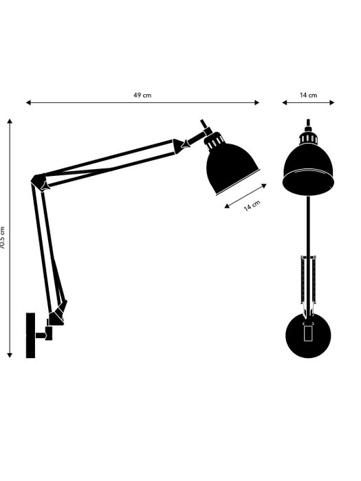 Frandsen - Frandsen Design Studio - Væglampe (2) - Job - Metal - 2 genstande