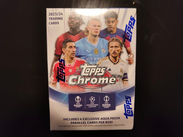 2023/24 Topps Chrome UEFA - 1 Sealed box - Næsten så god som ny (NM)