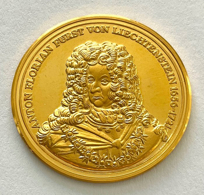 11,15 grams - Guld 999 - Liechtenstein 1975: Fürst Anton Florian.