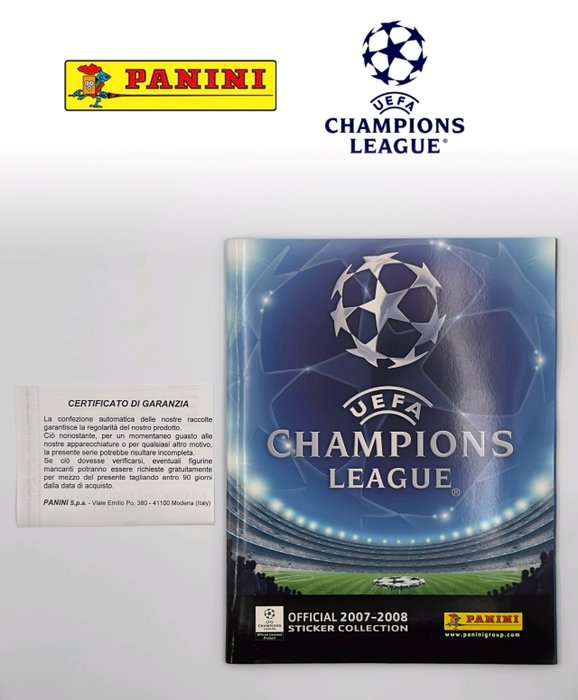 Panini - Champions League 2007/08 - Messi/Ronaldo/Ronaldinho/V.Nistelrooy - Complete Album