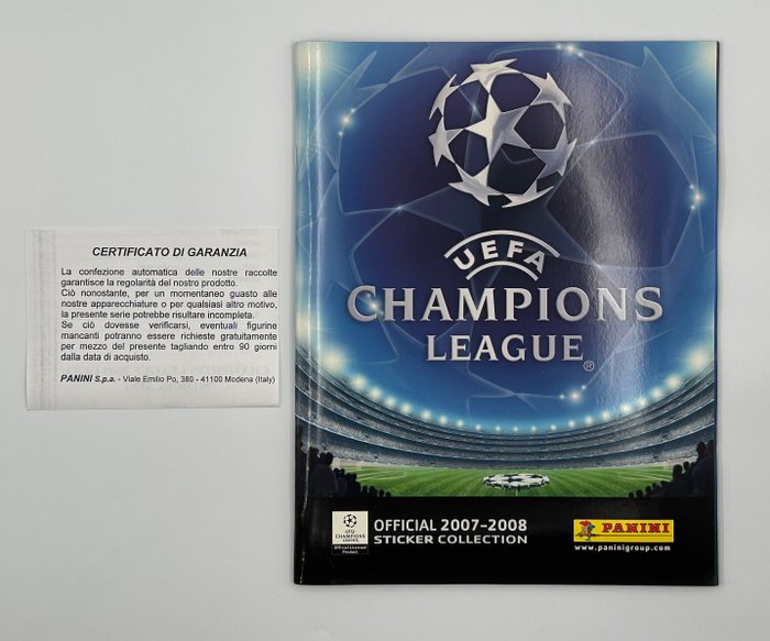 Panini - Champions League 2007/08 - Messi/Ronaldo/Ronaldinho/V.Nistelrooy - Complete Album