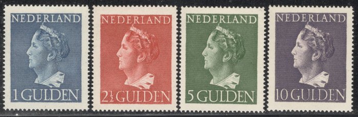 Holland 1946 - Dronning Wilhelmina: Komplet serie - NVPH 346/349