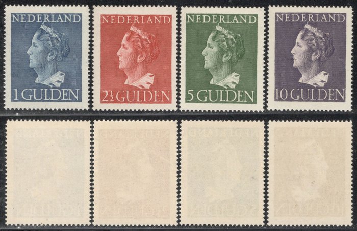 Holland 1946 - Dronning Wilhelmina: Komplet serie - NVPH 346/349