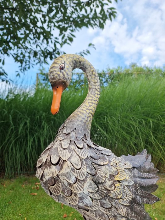 Statuette - Lifelike Duck - Metal