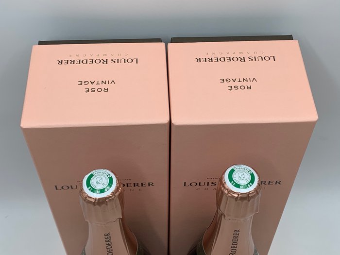 2017 Louis Roederer, Rosé - Champagne Brut - 2 Flasker (0,75 L)