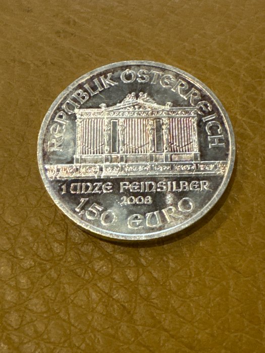 Østrig. 1 1/2 Euro 2008   'Wiener Philharmoniker', 1 Oz (.999)  (Ingen mindstepris)