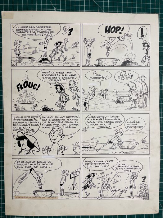 Greg - 1 Original page - Fleurette - 1960