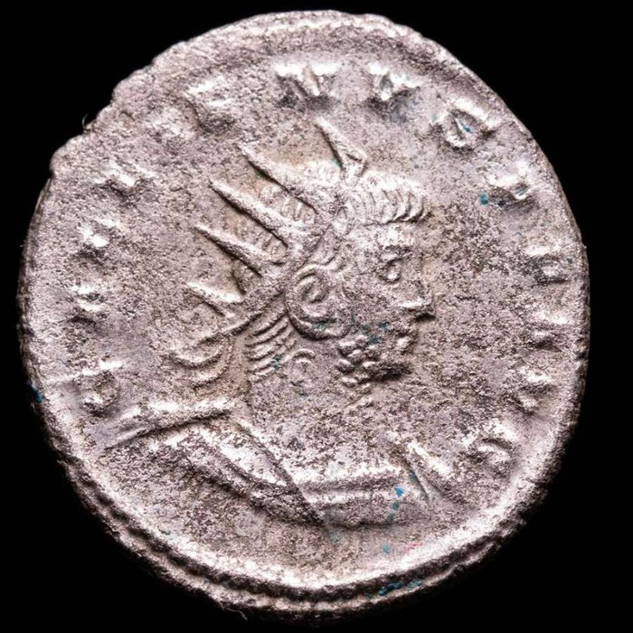 Romarriket. Gallienus (AD 253-268). Antoninianus Minted in Antioch, 264 A.D. IOVI STATORI  (Ingen mindstepris)