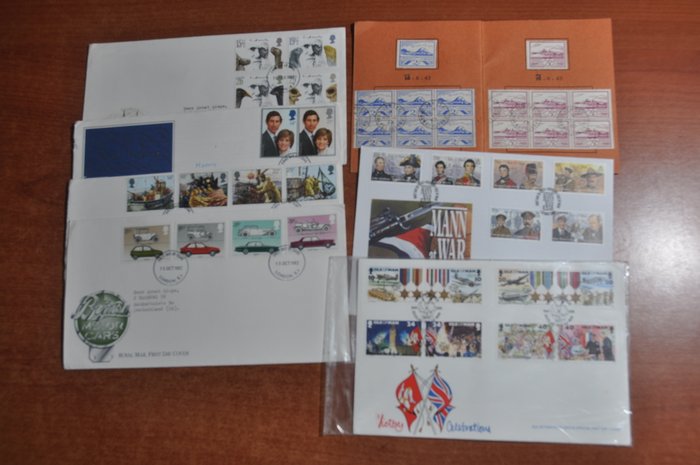 engelske territorier  - Masser af FDC's og covers i albums og separat med blandt andet England Channel Islands RSA