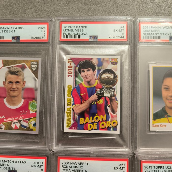 2011 to 2022/23 Panini, Topps, Navarrete - Messi, Ronaldinho  others - PSA - 10 Graded card