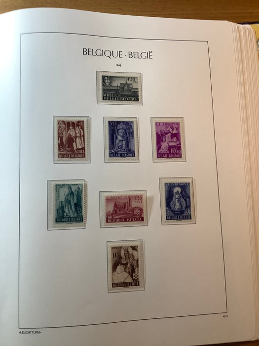 Belgien 1947/1959 - på Leuchtturm ark - Verzameling 1947/1959 (met alle blokken)