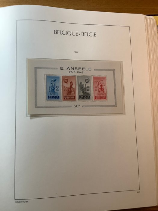 Belgien 1947/1959 - på Leuchtturm ark - Verzameling 1947/1959 (met alle blokken)