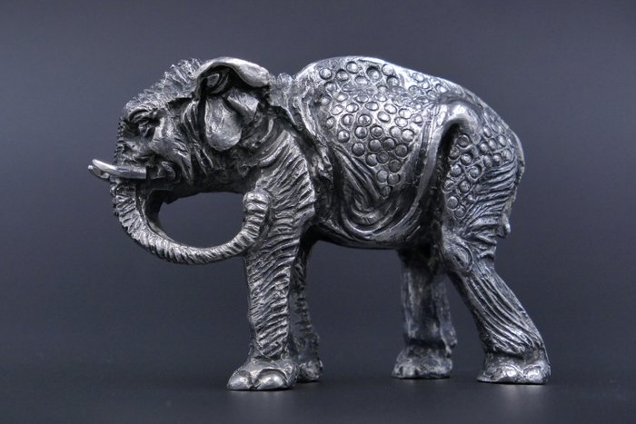 Statuette - Elefante de plata - Sølv 800