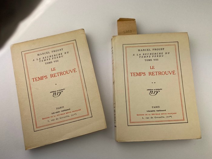 Marcel Proust - Le Temps retrouvé Tome 8 volumes 1 et 2 - 1927