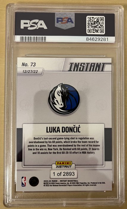 2023/24 Panini Luka Doncic CGC, PSA 10, 9 - 3 Graded card