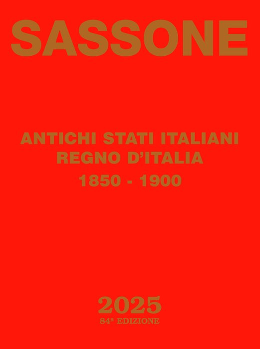 Italien 1850/1900 - Saksisk katalog over de gamle italienske stater og kongeriget Italien - Sassone Antichi Stati Italiani e Regno d'Italia