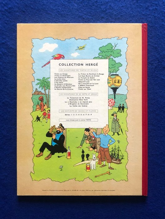 Tintin - L'Affaire Tournesol (B29, Française) - Re-cartonnage - 1 Album - Genoptryk - 1960