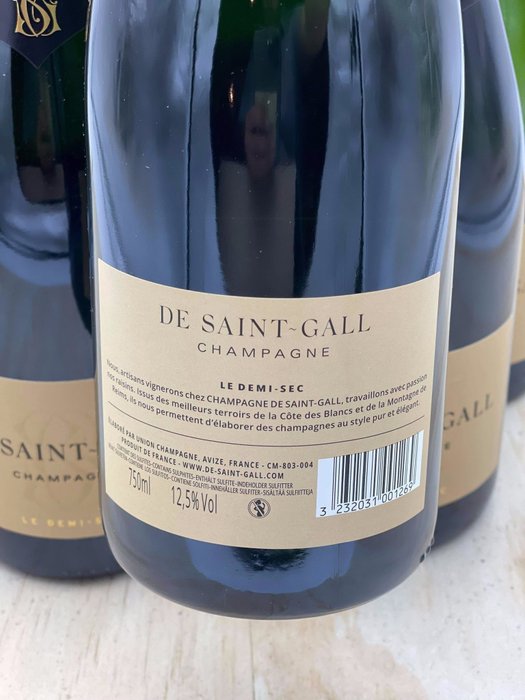 De Saint-Gall, Le Demi-Sec - Champagne - 6 Flasker (0,75 L)