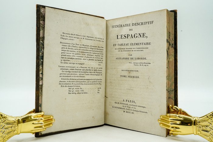 Alexandre De Laborde - Itineraire descriptif de l'Espagne - 1809