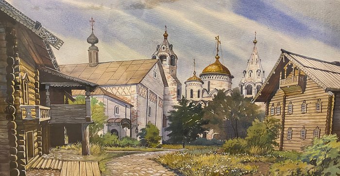 Russisk skole (XX) - Afueras de Moscú