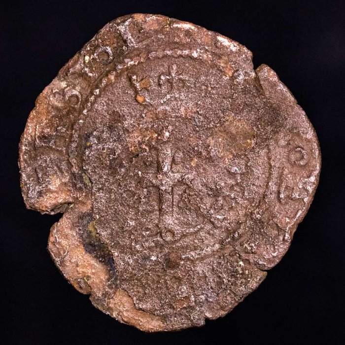 Spanien. Siglos XII y XV. Maravedi - Blancas - Dineros Atractivo conjunto de piezas de vellón y cobre acuñadas entre los siglos XII y XV (8 monedas)  (Ingen mindstepris)