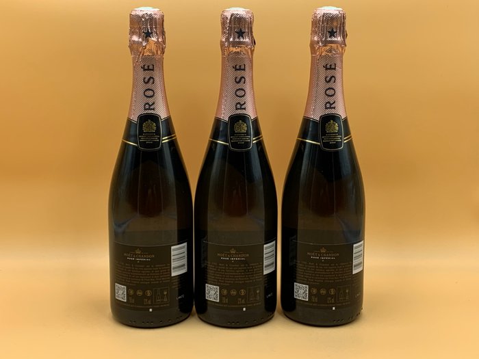 Moët  Chandon - Champagne Rosé Impérial - 3 Flasker (0,75 L)