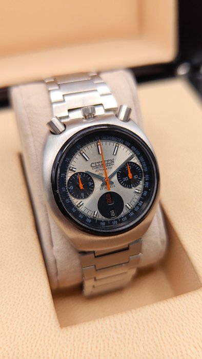 Citizen - Bullhead Panda Chronograph - Ingen mindstepris - 10700234 - Mænd - 1970-1979