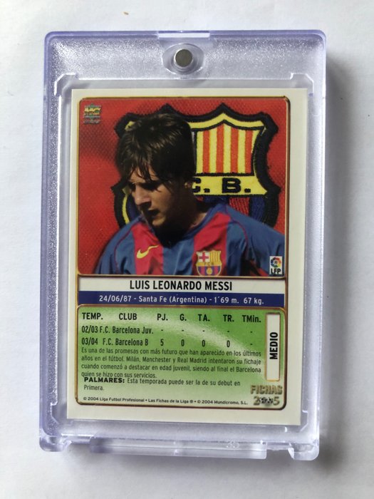 2004 Mundicromo Las Fichas de La Liga - #617 Lionel Messi - Rookie