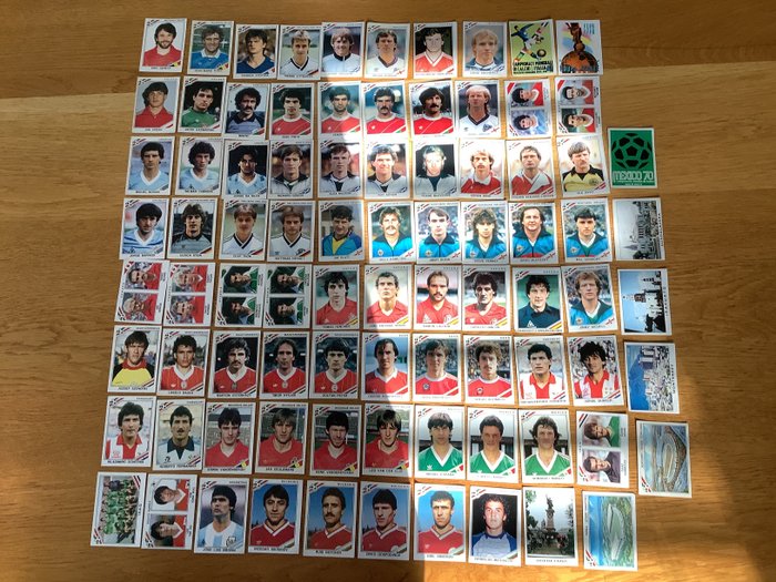 Panini - World Cup Mexico 86 - All different - 82 Loose stickers