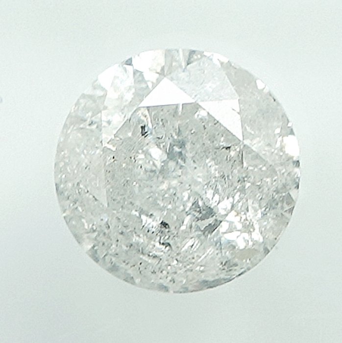 Ingen mindstepris - 1 pcs Diamant  (Natur)  - 0.56 ct - G - I3 - Gem Report Antwerp (GRA)