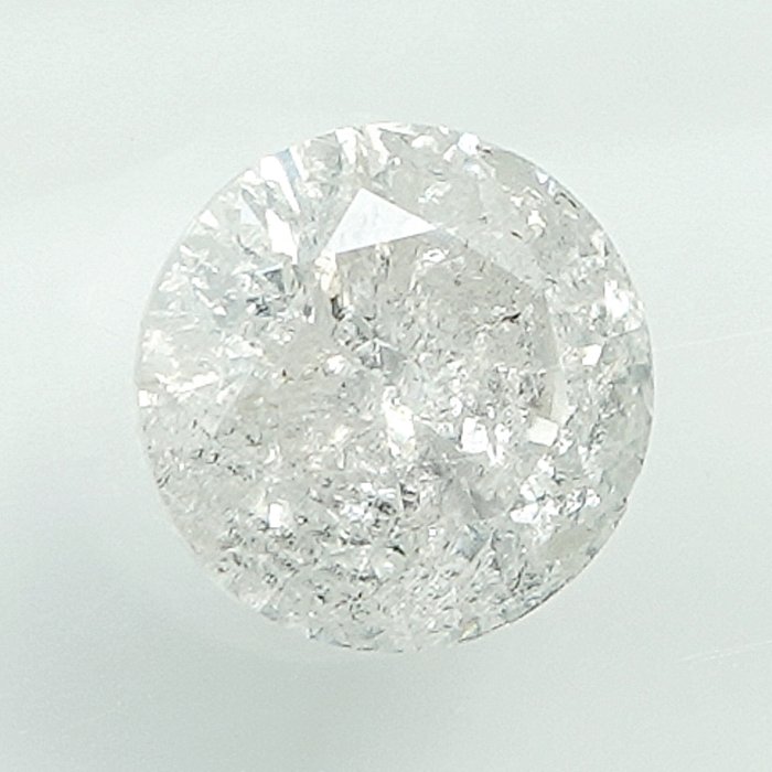 Ingen mindstepris - 1 pcs Diamant  (Natur)  - 0.56 ct - G - I3 - Gem Report Antwerp (GRA)