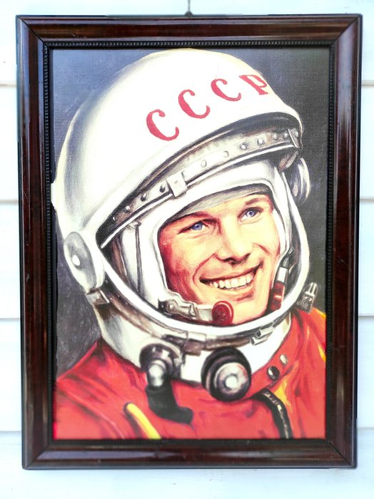 CCCP Rusland Space Age Litografi - Kosmonaut Yuri Gagarin - 1970-1980