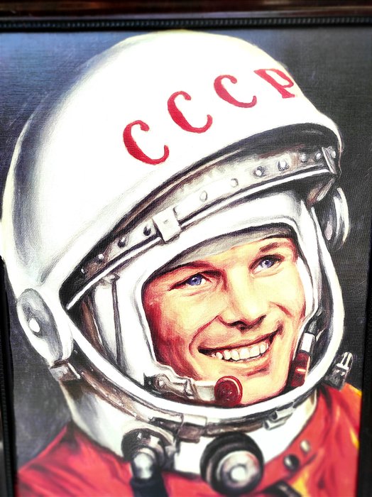 CCCP Rusland Space Age Litografi - Kosmonaut Yuri Gagarin - 1970-1980