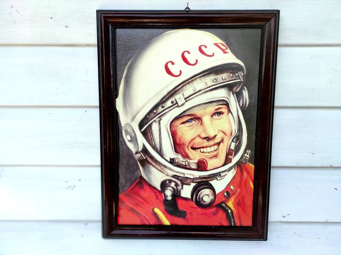 CCCP Rusland Space Age Litografi - Kosmonaut Yuri Gagarin - 1970-1980