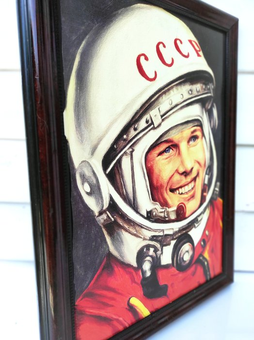 CCCP Rusland Space Age Litografi - Kosmonaut Yuri Gagarin - 1970-1980